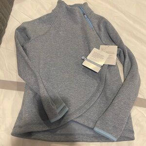 Brand new Athleta girls cozy wrap cardigan size 8-10 in blue.